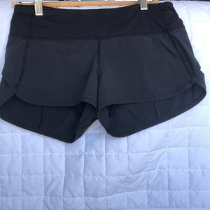 Black Lululemon speed up shorts